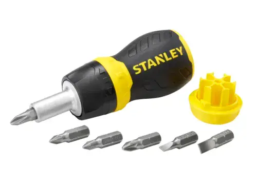 STANLEY Multibit Ratchet Stubby Screwdriver & Bits STA066358