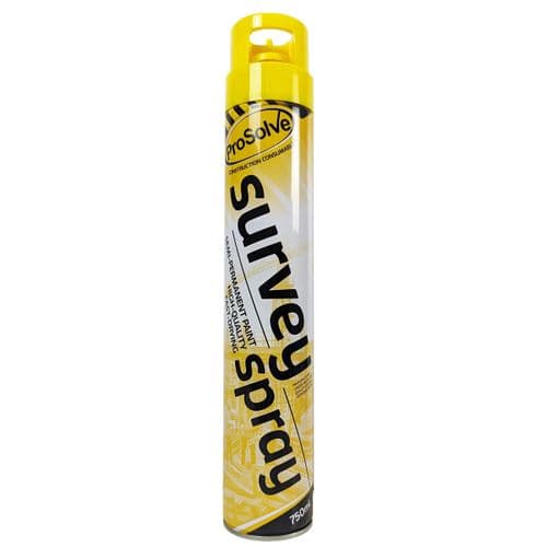 Prosolve Survey Spray Marker Paint 750ml Yellow PVSUY7A