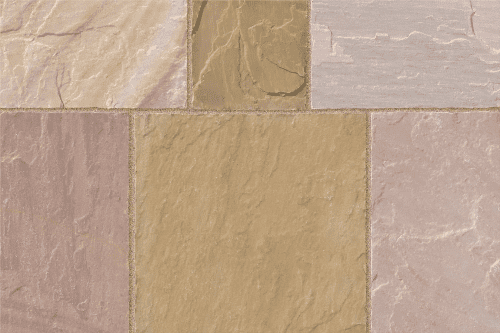MARKETSTONE Sahara Multi Sandstone Paving Project Pack 20.93M2