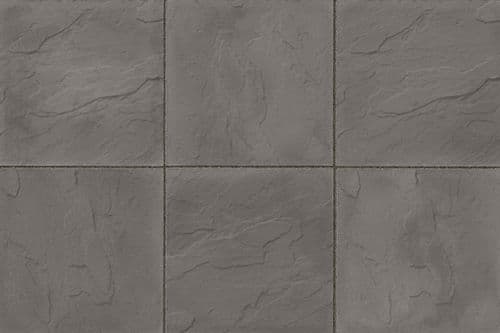 STONEMARKET Ryton Riven Charcoal Paving 450mmx450mmx32mm