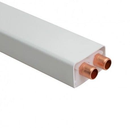 TALON Double Pipe Cover 15mm x 2.5M White (Single) CVD15/2.5