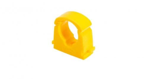 TALON Hinged Yellow Gas Pipe Clip 22mm (Pack 20) TS22GAS/20