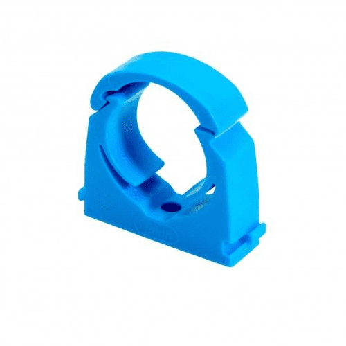 TALON Single Hinged MDPE Pipe Clip 20mm Blue TMS20