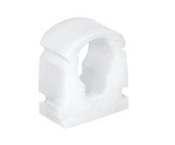 TALON Single Hinged Pipe Clip 15mm White TS15