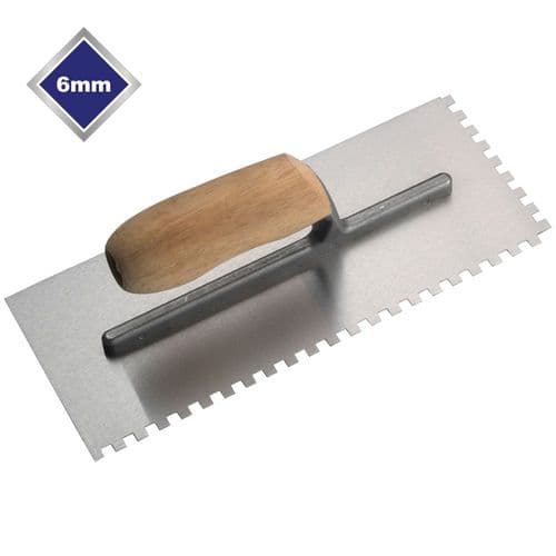 TILE RITE Steel 6mm Square Notch Adhesive Trowel SNT521