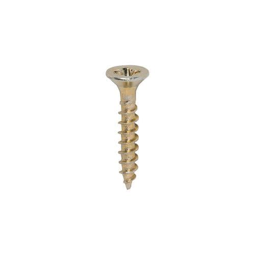 TIMCO 3.5x20mm Classic II Multi-Purpose Screw CSK PZ Yellow (Box 200) 35020CLAF