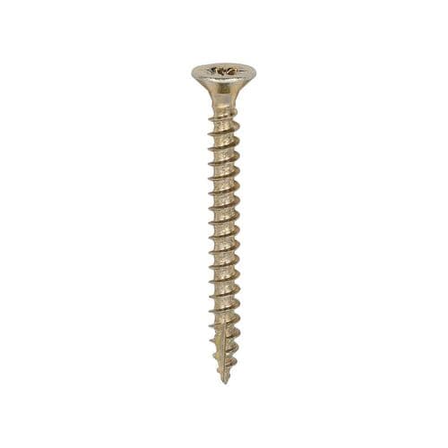 TIMCO 3.5x35mm Classic II Multi-Purpose Screw CSK PZ Yellow (Box 200) 35035CLAF