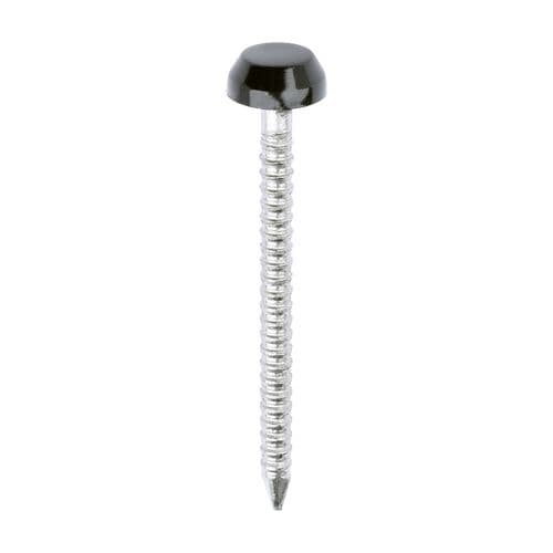 TIMCO 30mmx2.1mm S/Steel Pins (Polymer Head) Black (Box 250) PP30BL