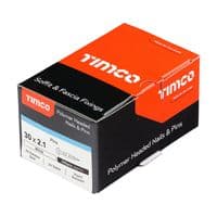 TIMCO 30mmx2.1mm S/Steel Pins (Polymer Head) White (Box 250) PP30W