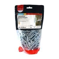 TIMCO 4.00x40mm Barbed Staple - Galvanised 1kg BS40B