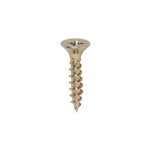 TIMCO 4.0x20mm Classic II Multi-Purpose Screw CSK PZ Yellow (Box 200) 40020CLAF
