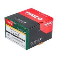 TIMCO 4.0x45mm Classic II Multi-Purpose Screw CSK PZ Yellow (Box 200) 40045CLAF
