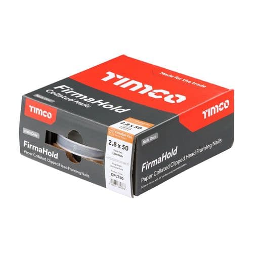 TIMCO FirmaHold Collated Ring Shank Nails 2.8x50mm FirmaGalv+ (Box 3300) CPLT50