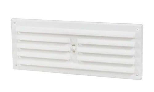 TIMLOC 260x104mm (9"x3") Internal Hit & Miss Louvre Vent White 1208W 