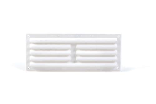 TIMLOC 260x104mm (9"x3") Internal Louvre Vent White 1207W 