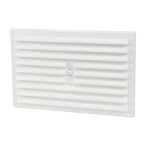 TIMLOC 260x170mm (9"x6") Internal Hit & Miss Louvre Vent White 1209W 