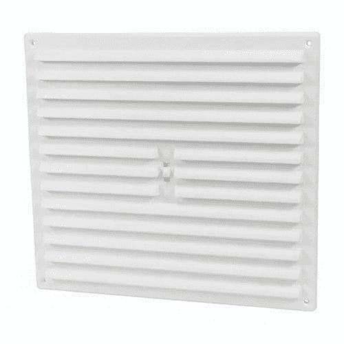TIMLOC 260x235mm (9"x9") Internal Hit & Miss Louvre Vent White 1210W 