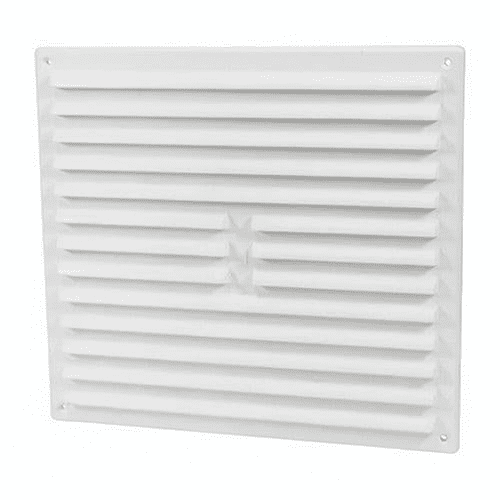 TIMLOC 260x235mm (9"x9") Internal Louvre Vent White 1212W