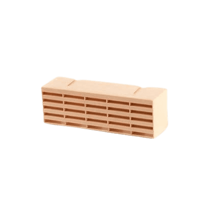 TIMLOC 9"x3" Plastic Airbrick 215mmx69mmx60mm Buff 1201ABBU