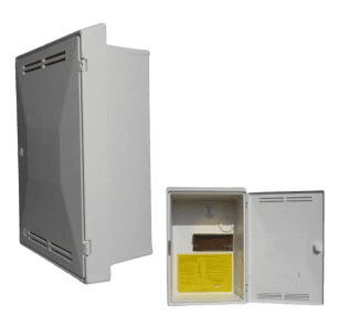 TIMLOC Electrical Meter Box R/C 530x363x150mm White 30011