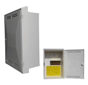 TIMLOC Gas Meter Box Recessed 530x363x150mm White 30013