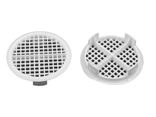 TIMLOC Push-in Round Soffit Vent 70mm Diameter White (Pack 10) 1140