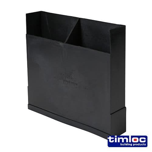 TIMLOC U/floor Vent Vertical Extension +150mm Black 1204