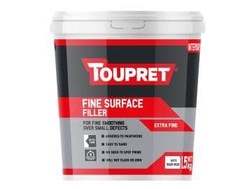 TOUPRET Fine Surface Filler (Extra Fine & Ready Mixed) 1.5kg Tub TTLIP01.5GB