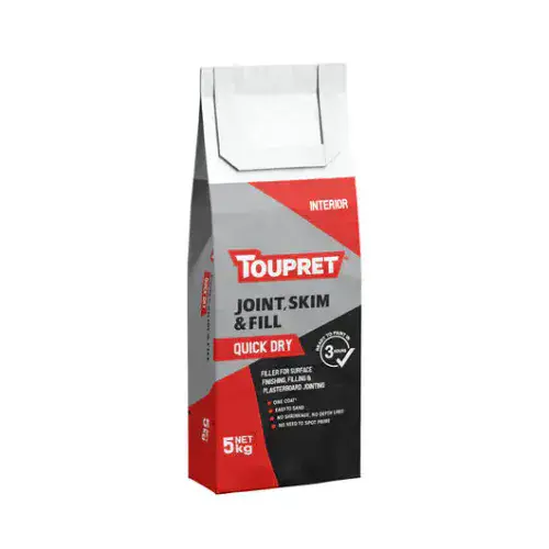 TOUPRET Joint Skim & Fill Quick Dry 5kg FGBJSR05GB