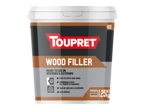 TOUPRET RM Exterior Wood Filler 1.25kg Natural TTRPBO1.25GB