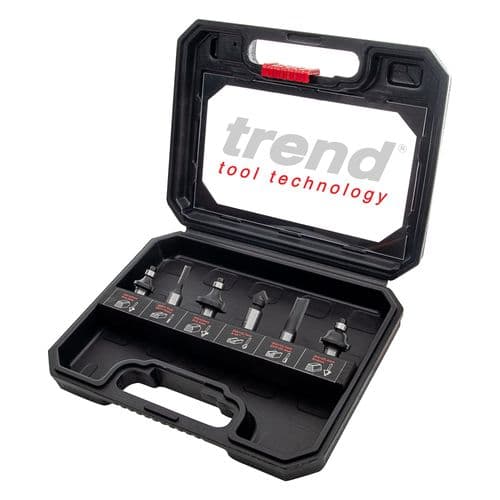 TREND 6 Piece 1/4" TCT Router Cutter Starter Set SET/SS11X1/4TC
