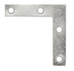 UNION 50mm Corner Plate BZP (Pk 10) DX40588