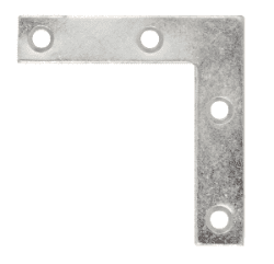 UNION 50mm Corner Plate Steel (Pk 2) DX40538