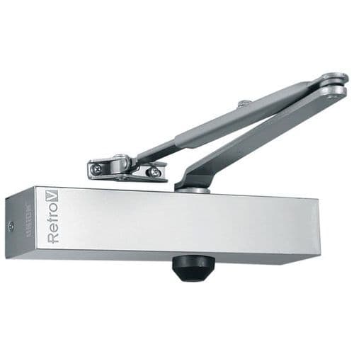 UNION Adjustable Size 3 - 4 Door Closer SIL J-RETROV-SIL