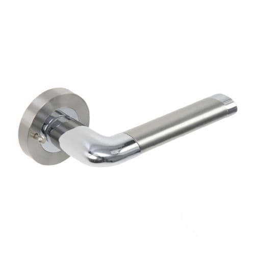 UNION Argo Lever Door Handle On Round Rose Passage Set SNP/PCP DH003670