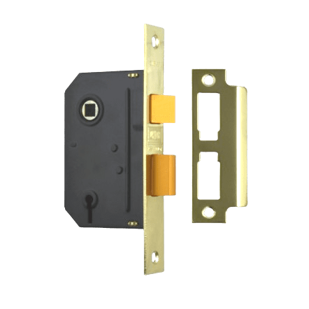 UNION Essentials 3 Lever Mortice Sash Lock PB 3.0" Case Y-ES-SL-PB-3.0