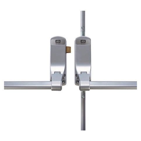 UNION ExiSAFE Rebated Double Door Set For Timber Doors SIL J-CE852DDREB-SIL