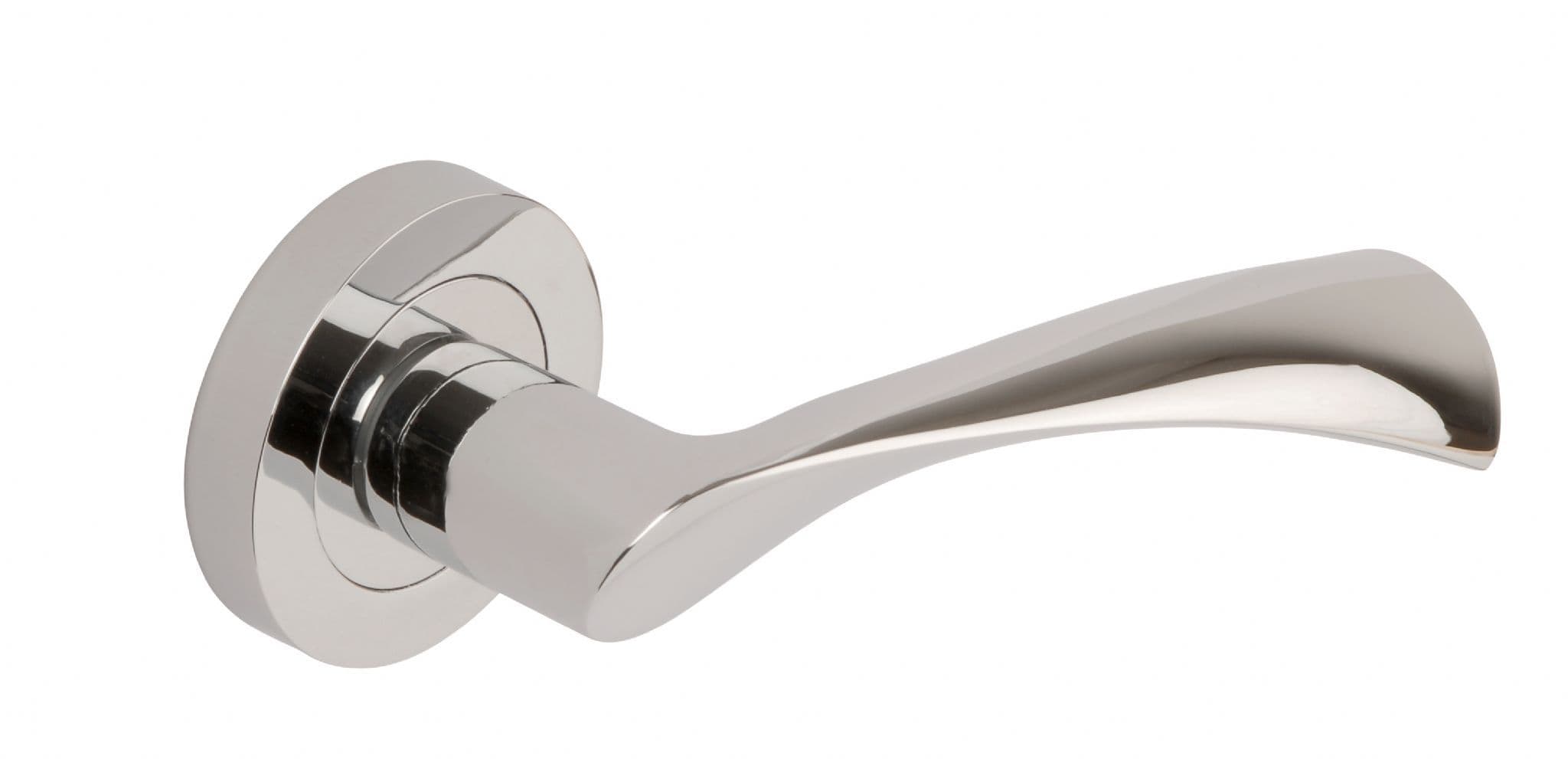 UNION Flex Lever On Round Rose Privacy Set 57mm Latch BNKL DH003540-PRV