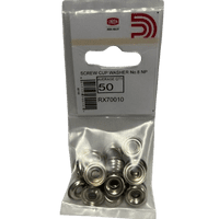UNION Screw Cup Washer No. 8 NP (Pk 50) RX70010