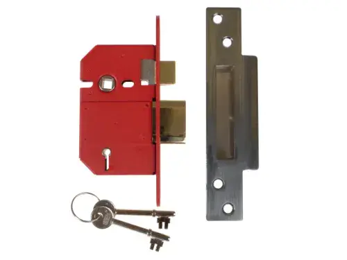 UNION StrongBOLT BS5 5 Lever Mortice Sash Lock SS 2.5" Case Y2200S-SC-2.5
