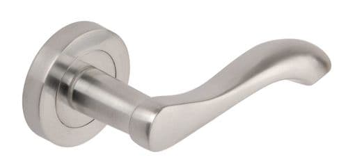 UNION Venus Lever Door Handle On Round Rose Passage Set SCP DH003679