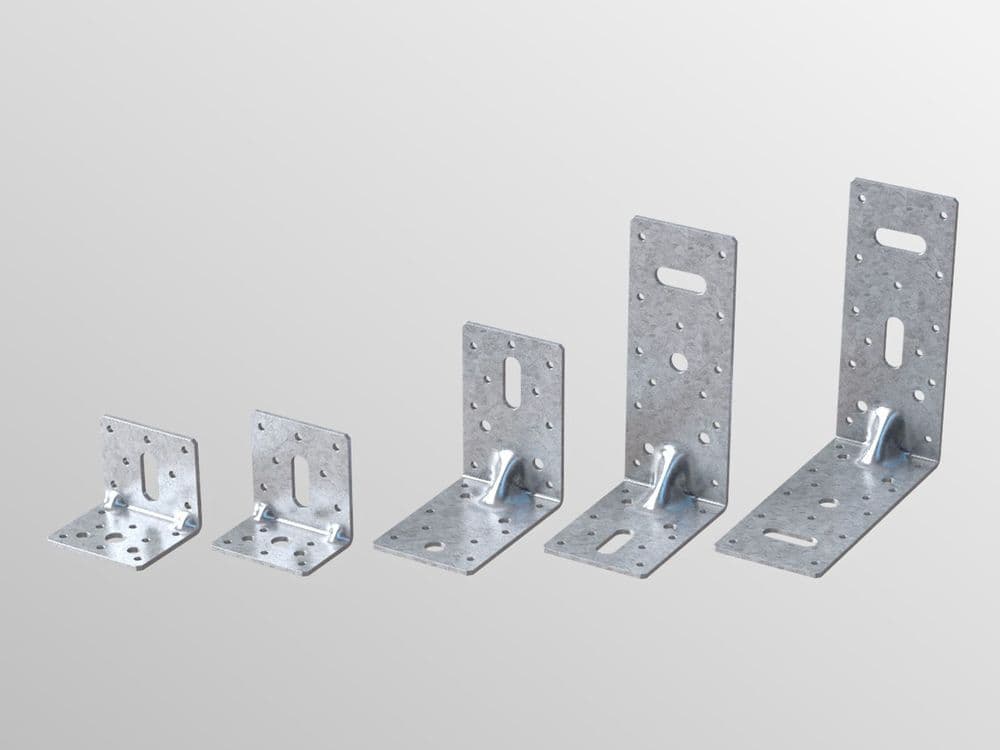 Container Rib Angle VISTA Angle Bracket Reinforced Rib 90x90x60mm Wide AB/90x90