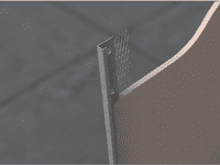 VISTA Galvanised Plaster Stop Bead 10mm x 3.0m GPS1030