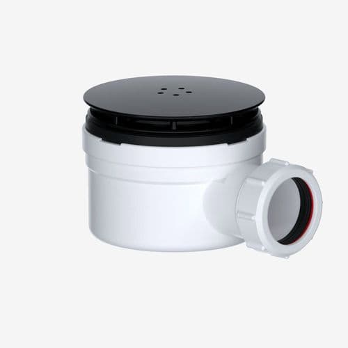 VIVA 1 1/2" Shower Trap (90mm Tray Hole) Matt Black WTSH90/B