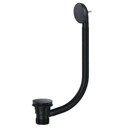 VIVA Clicker Combination Bath Waste Matt Black CWB02/B