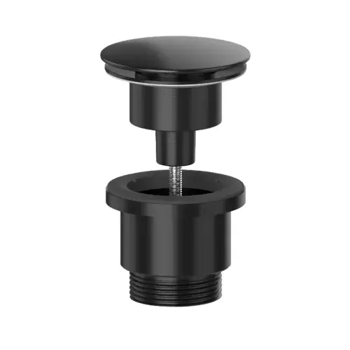 VIVA Round Universal Basin Waste Matt Black BWUNI/MB