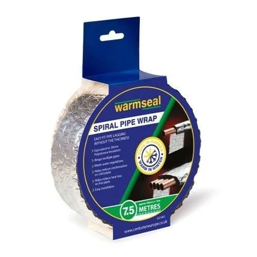 WARMSEAL Spiral Insulation Pipe Wrap 50mmx7.5M G21401