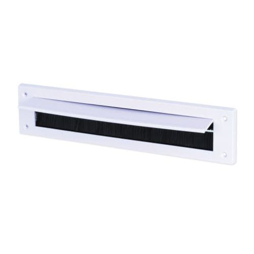 WARMSEAL White Letterbox Draught Excluder + Flap G61201