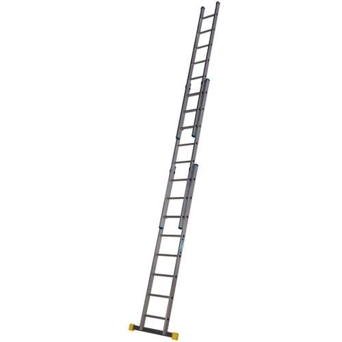 WERNER 2.4M Box Section D Rung Triple Extension Ladder 7232418