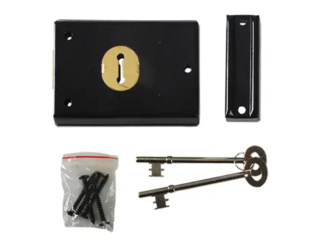 YALE Rim Lock Black P-402-BK